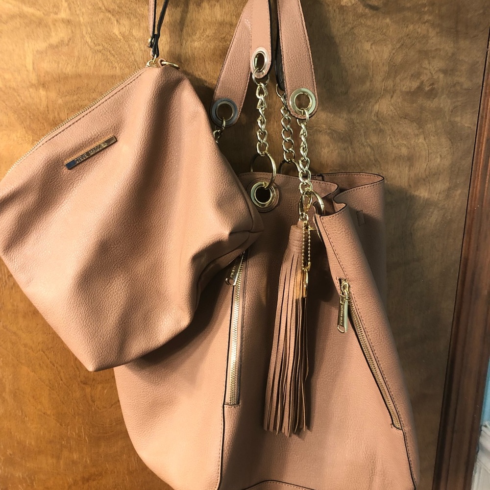 Steve Madden Satchel with Matching makeup bag